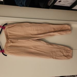 Cream jogger sweatpants